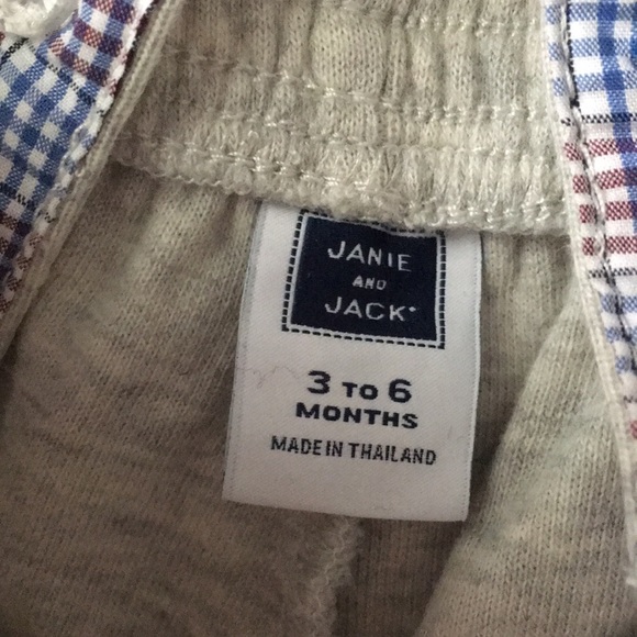 Janie and Jack suspenders button down outfit 3-6 M - Picture 6 of 7